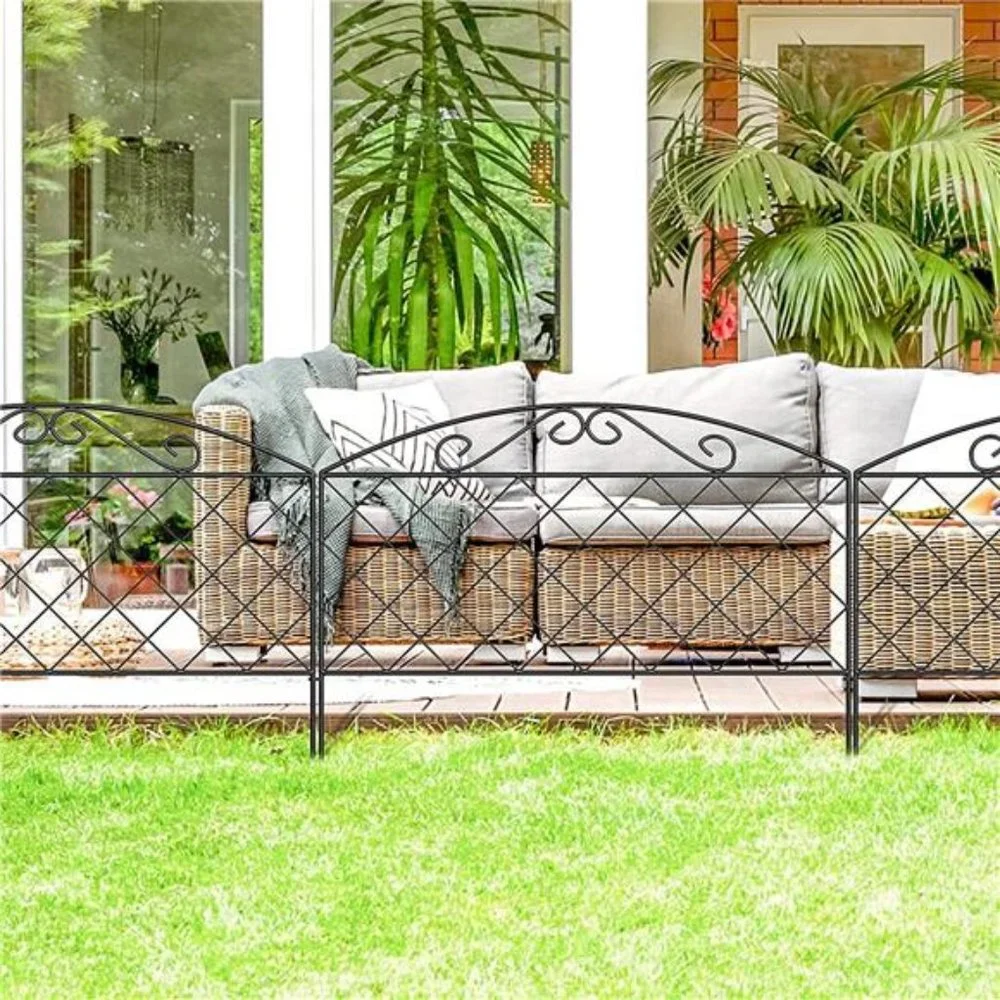 Decorative Garden Fence 17 in (H) x 10 ft (L) No Dig Fencing Border